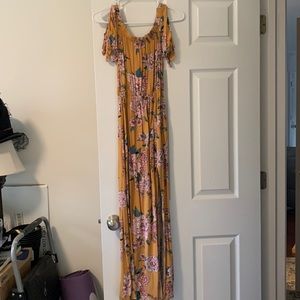 Band Of Gypsies Yellow Maxi Dress